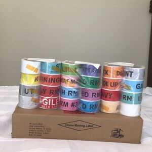 Colorful Home Moving Labels 24rolls